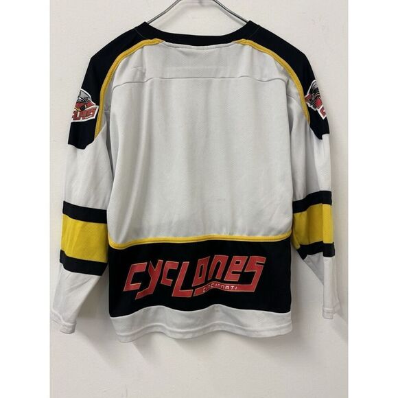 Vintage 90s Coyote Promotion Cincinnati Cyclones Hockey Jersey Youth Medium READ - Picture 4 of 6